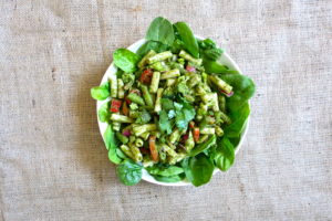 Pasta Salad with Creamy Green Sauce (Oil-Free|Vegan)