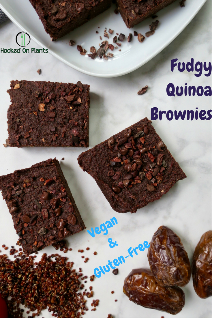 Fudgy Quinoa Brownies Vegan & GlutenFree